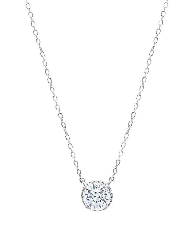 타리 마코이 [S by Tari] 1캐럿 2캐럿 목걸이 1ct 2ct Necklace 실버 착용컷
