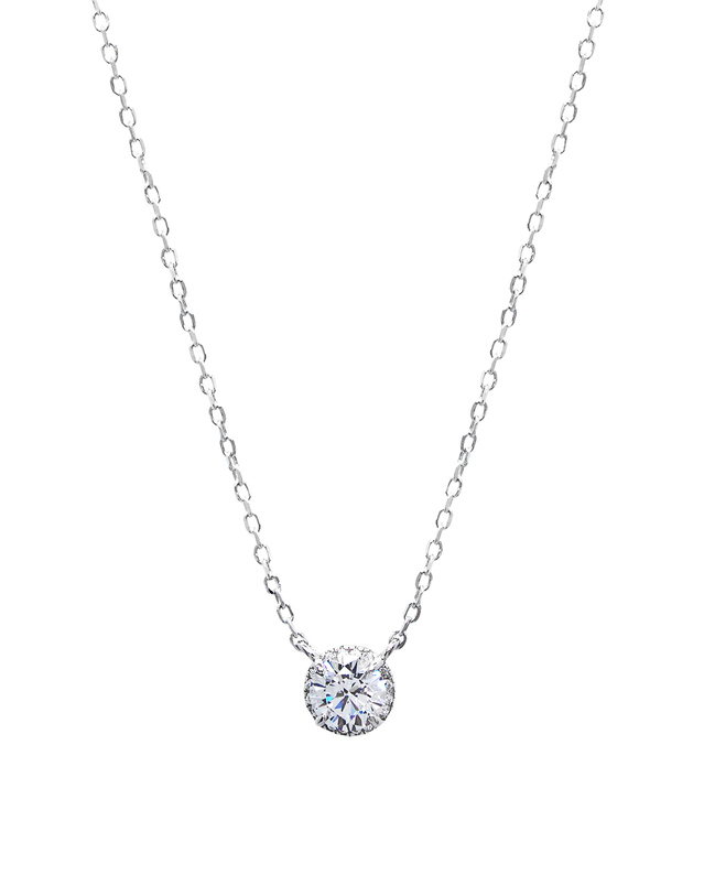 타리 마코이 [S by Tari] 1캐럿 2캐럿 목걸이 1ct 2ct Necklace 실버 착용컷