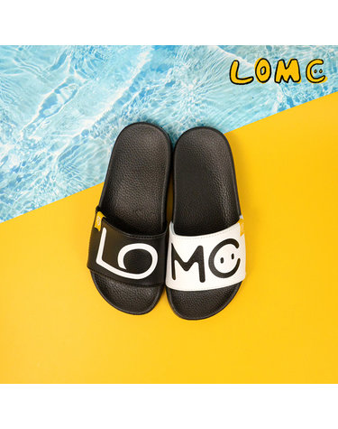 롬크 LOMC 롬크 키즈 여름 슬라이드 Meri White/Black