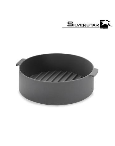 [SILVERSTAR] 실버스타 오아이씨 에어프라이어 쿠킹팟/ 전자레인지겸용 그레이