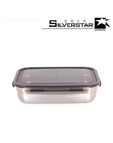 [SILVERSTAR] 실버스타 모이 스텐레스 반찬통 밀폐용기 사각7호