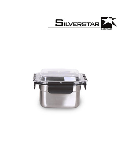 [SILVERSTAR] 실버스타 오아이씨 국내산 돔형 스텐밀폐용기 3호 880ml