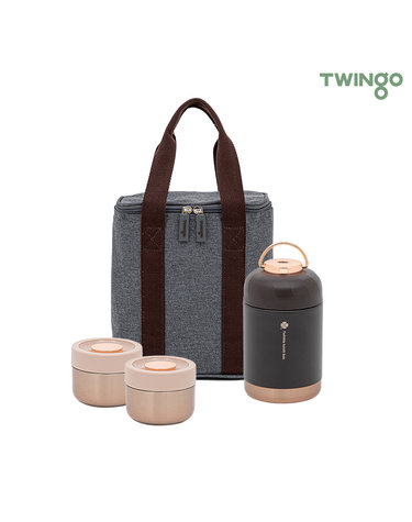 [TWINGO] 트윙고 뉴트윙클 죽통 보온도시락 1090ml 3종B세트