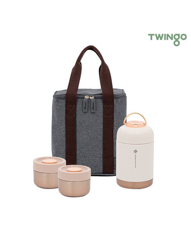 [TWINGO] 트윙고 뉴트윙클 죽통 보온도시락 1090ml 3종W세트