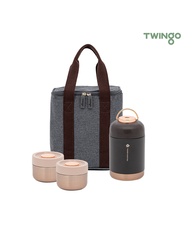 트윙고 [TWINGO] 트윙고 뉴트윙클 죽통 보온도시락 1090ml 3종B세트 착용컷