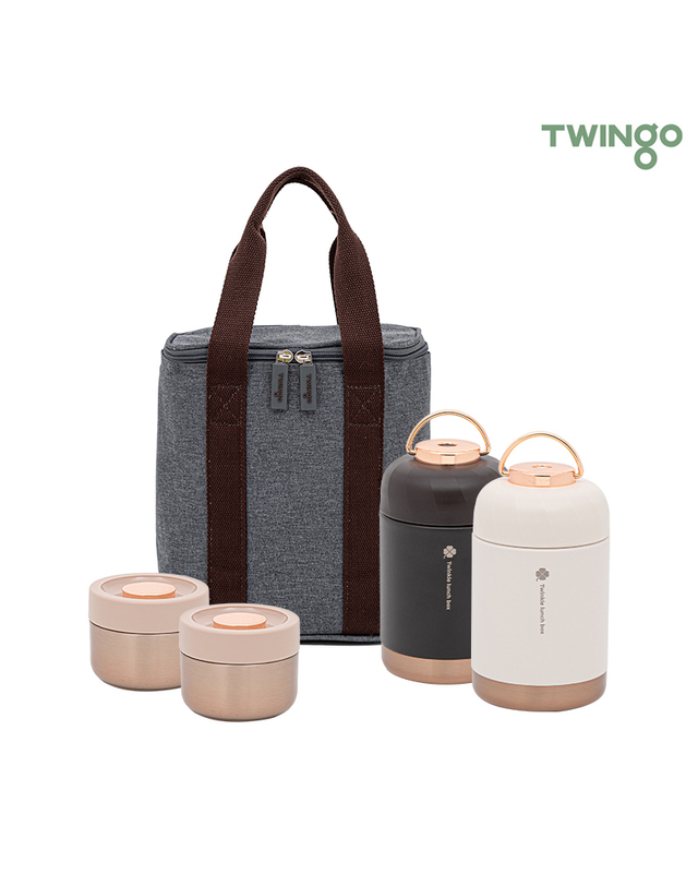 트윙고 [TWINGO] 트윙고 뉴트윙클 죽통 보온도시락 1540ml 4종세트 착용컷