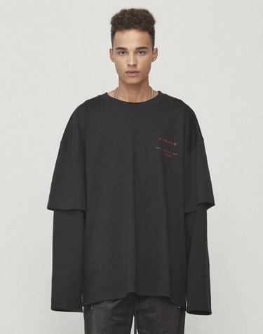06 Layered T-Shirt - Black