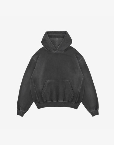 Over Hoodie - Washed Black