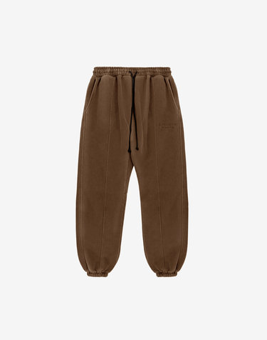 Washed Sweatpants - Brown