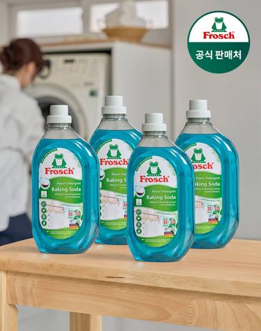 프로쉬 독일 베이킹소다 세탁세제(흰옷케어) 1.5L 4개