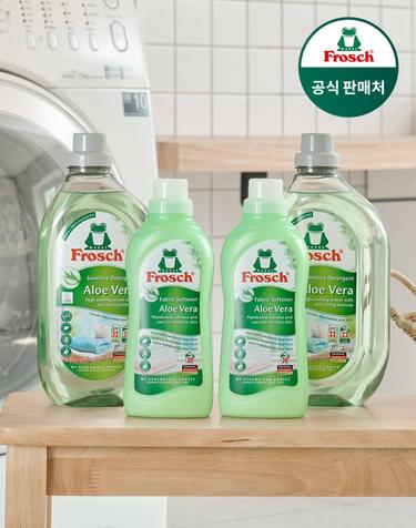 프로쉬 독일 세탁세제 1.5L 2개+섬유유연제 750ml 2개