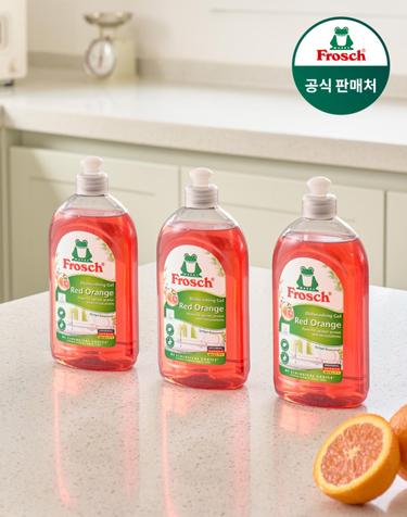 프로쉬 독일 맨손 주방세제 레드오렌지 500ml 3개