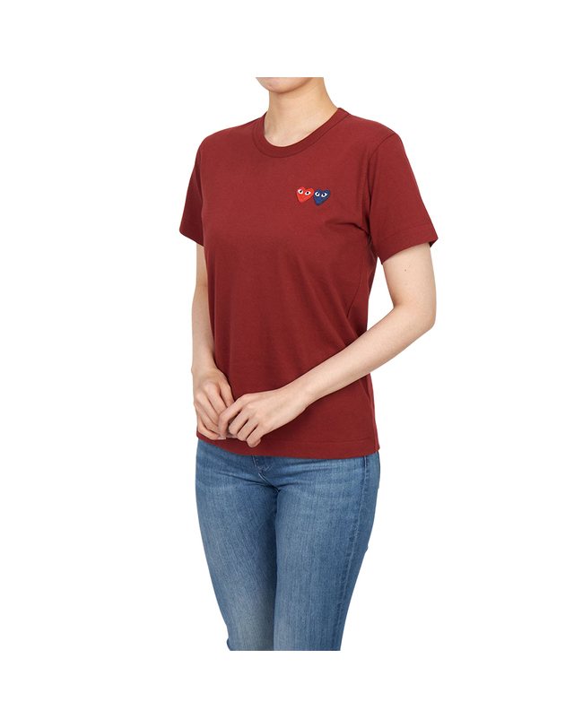 꼼데가르송 꼼데가르송 더블와펜 여성 반팔티셔츠 AZ T225 051 4 착용컷
