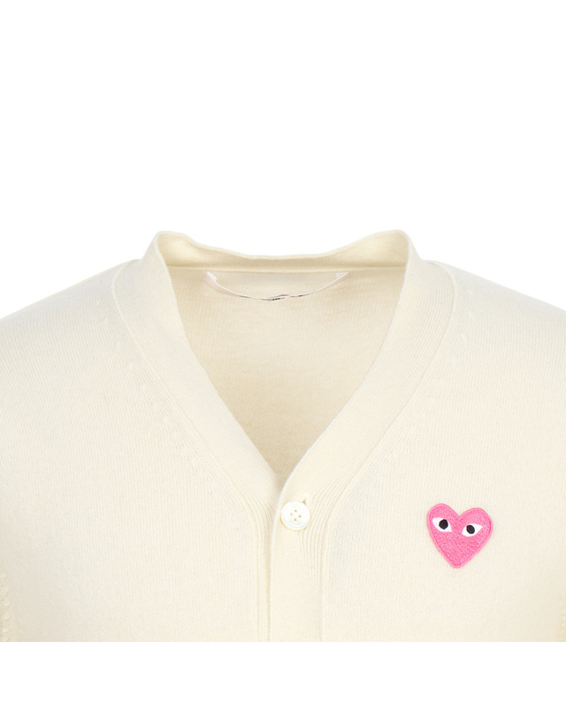 꼼데가르송 꼼데가르송 핑크와펜 가디건 AX N099 051 4 (남여공용) 착용컷