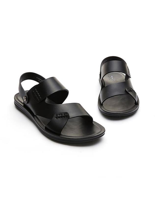 더브라운 엘칸토 마쯔 남성 투웨이 샌들 2cm LCMW66M126 착용컷