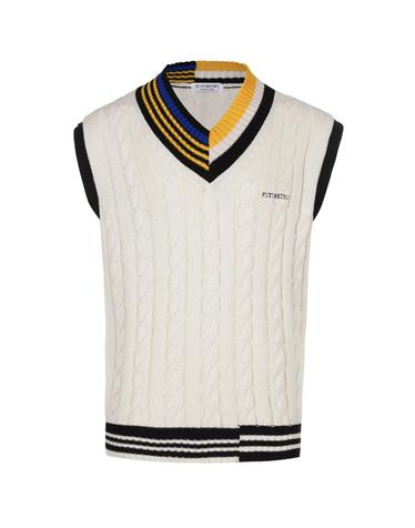 (UNISEX) V OVERNECK KNIT VEST