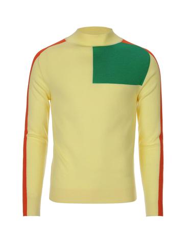(UNISEX) COLORBLOCK POLA KNIT / WOMEN