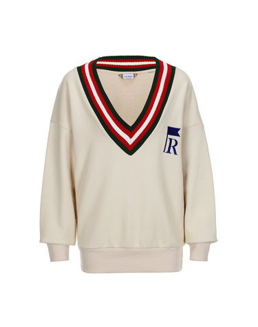 퓨처레트로 (UNISEX) V NECK RETRO LOGO MTM / MEN