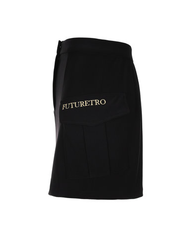 (WOMEN) FLAP POCKET MINI SKIRT