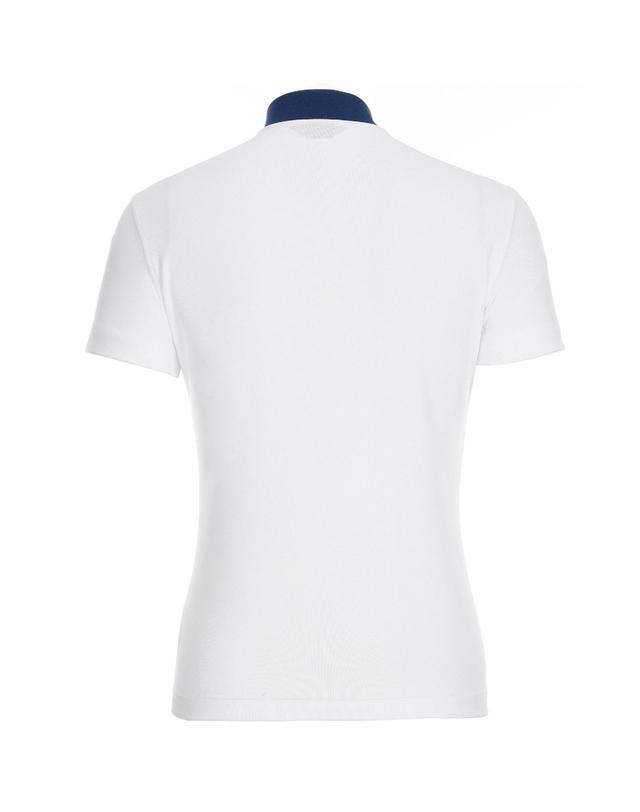 퓨처레트로 (UNISEX) DRASTIC OVER LOGO POLO / MEN 화이트 착용컷