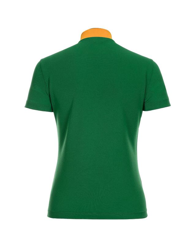 퓨처레트로 (UNISEX) DRASTIC OVER LOGO POLO / MEN 그린 착용컷