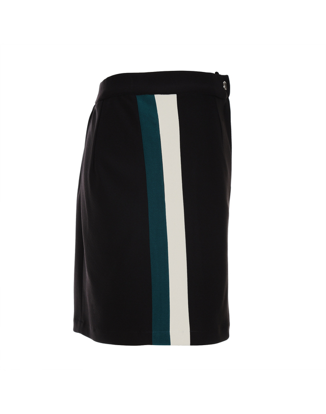 퓨처레트로 (WOMEN) FLAP POCKET MINI SKIRT 블랙 착용컷