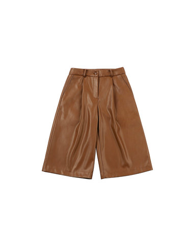 (UNISEX) WARM LEATHER BERMUDA
