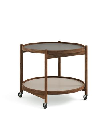Tray Table 60 Walnut  Light Grey/Dark Grey