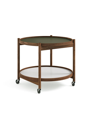 Tray Table 60 Walnut White / Moss green