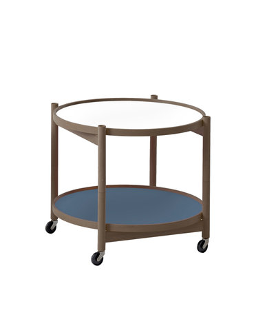 Tray Table 60 Smoked oak Storm blue / White