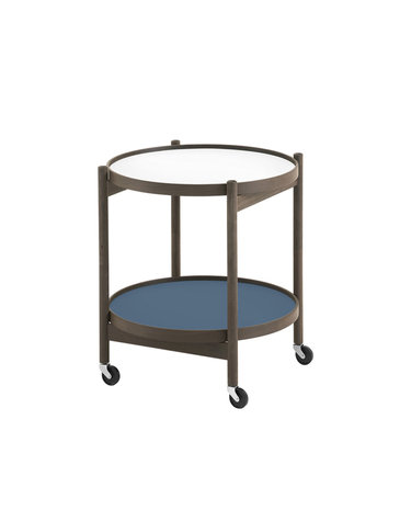 Tray Table 50 Smoked oak Storm blue / White