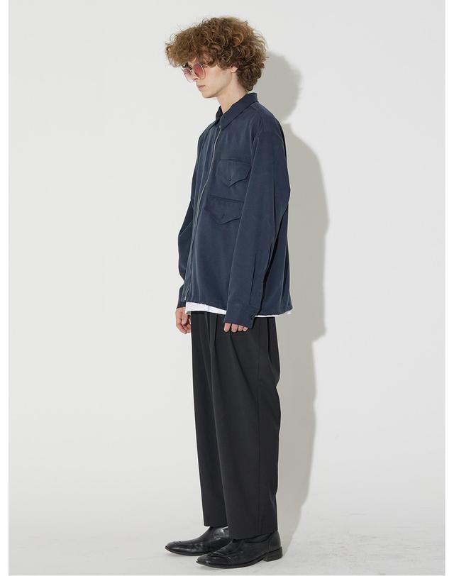 밀린 Zipper Two Pocket Shirts Jacket(Navy) 착용컷