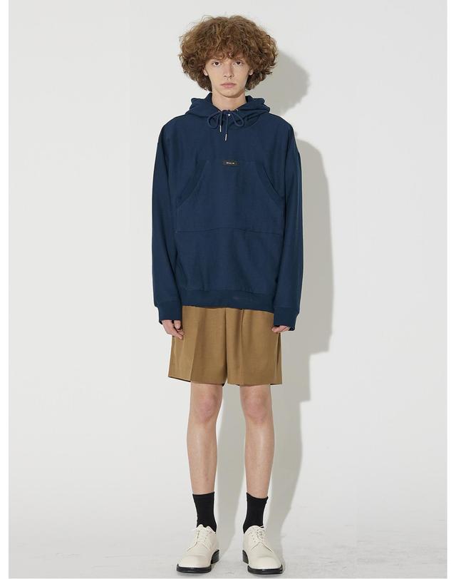 밀린 Chest Pocket Logo Hoodie(Navy) 착용컷