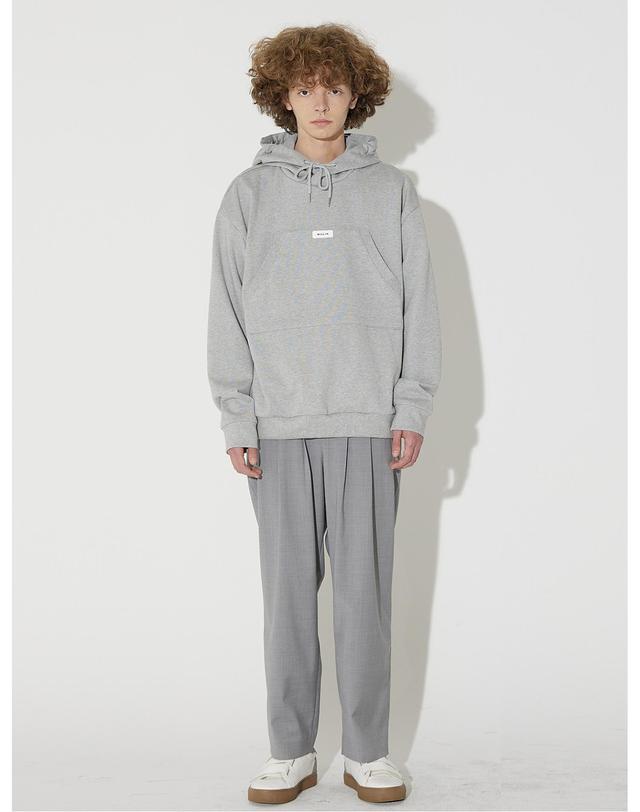 밀린 Chest Pocket Logo Hoodie(Gray) 착용컷