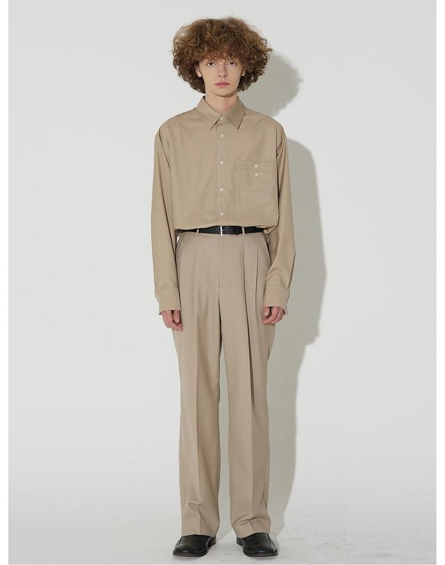 밀린 Two Pocket Shirt(Beige) 착용컷