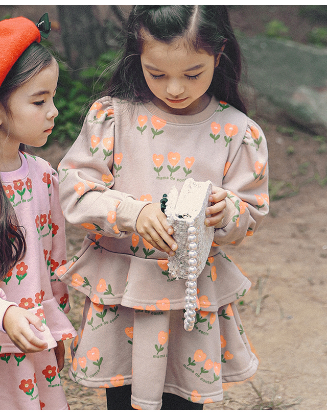 마마드꽁뜨 플로잇셋업(베이지) 착용컷