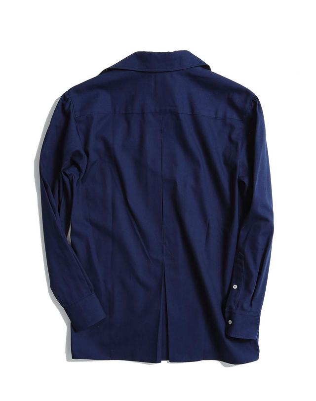 필시크 Capri shirt (Navy) 아이보리 착용컷
