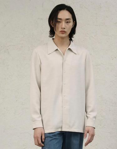 PLEATS SHIRT (Greige)