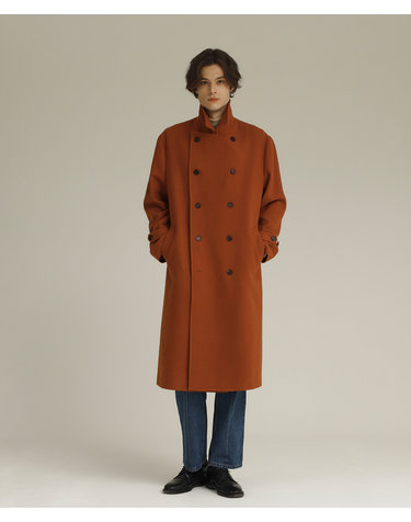 PECOLAMB MELTON DOUBLE COAT (Dark Orange)