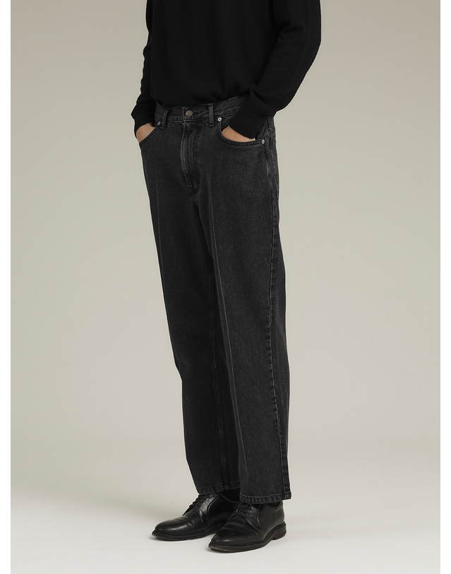 필시크 CONE MILL DENIM PANTS (Black) 블랙 착용컷