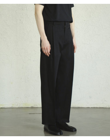 SIDE CUT BANDING CHINO PANTS (Black)
