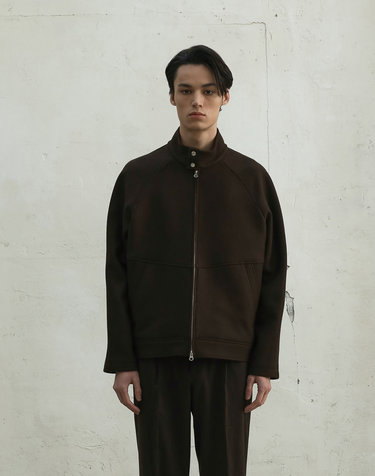 BELLANDI HARRINGTON JACKET(DARK BROWN)