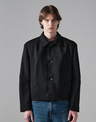 MINIMAL SHORT JACKET (BLACK)
