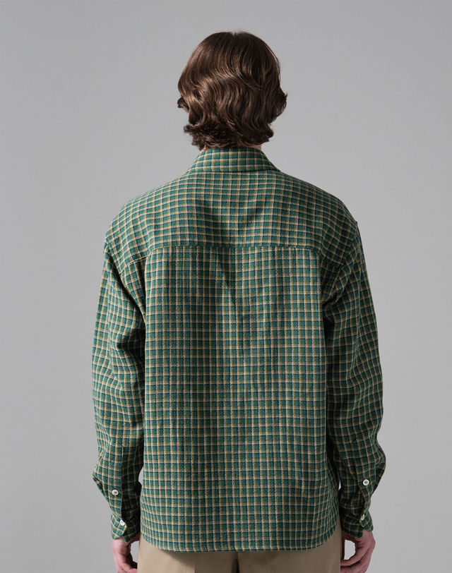 필시크 PANAMA CHECK SHIRT (GREEN) 그린 착용컷