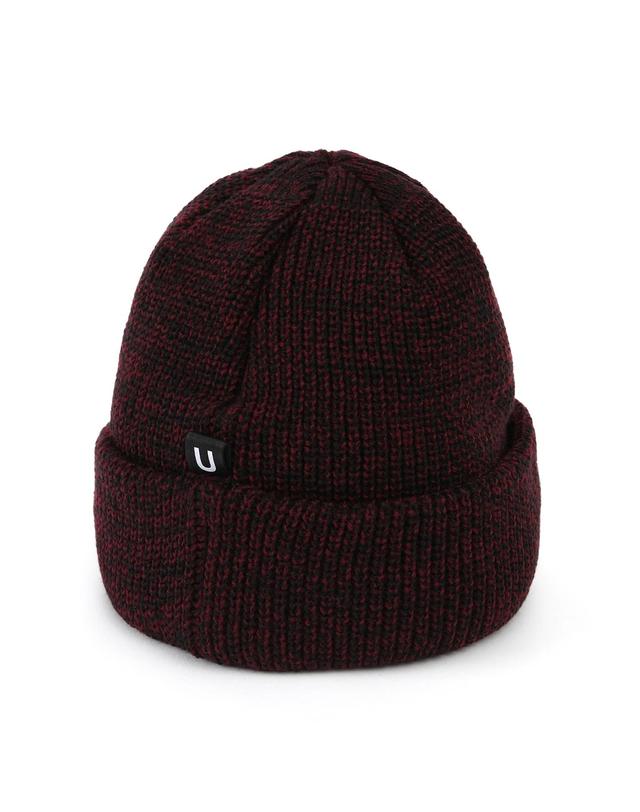 언더컨트롤 겨울 숏비니 BEANIE / MARINE FIT / U STRAP / BLEND WINE 착용컷