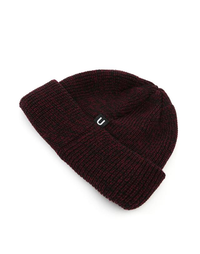 언더컨트롤 겨울 숏비니 BEANIE / MARINE FIT / U STRAP / BLEND WINE 착용컷