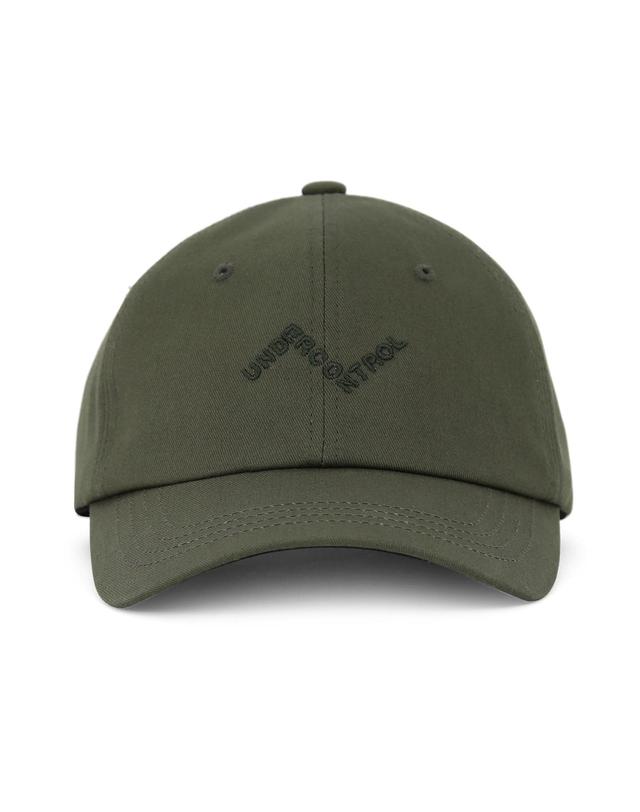 언더컨트롤 코튼 로고 볼캡 SLICE UDC / AUTHENTIC B B / BRUSH OLIVE 착용컷