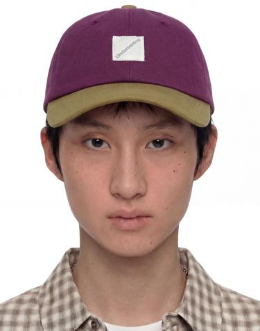 워싱 코튼 볼캡 V SQUARE / WASHED B B / PURPLE LIME