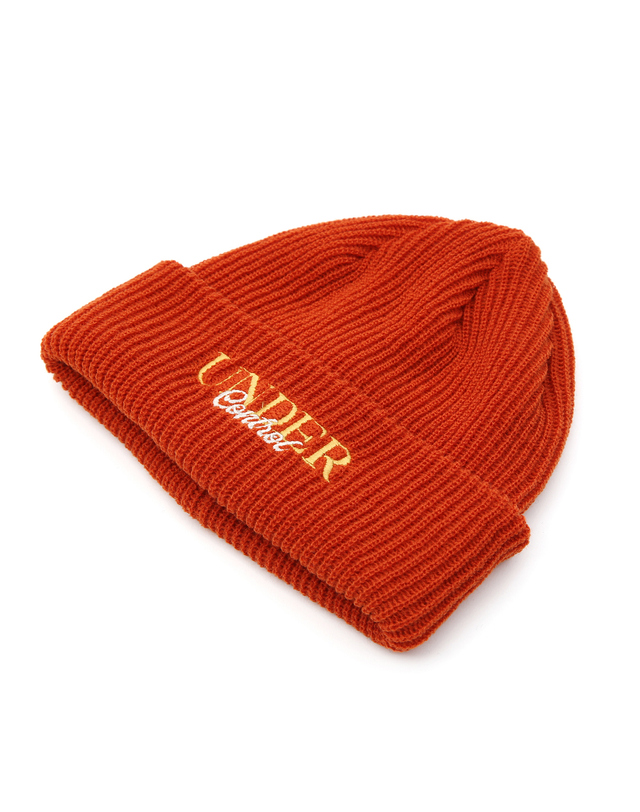 언더컨트롤 겨울 비니 BEANIE / ATHLETIC / ORANGE 착용컷