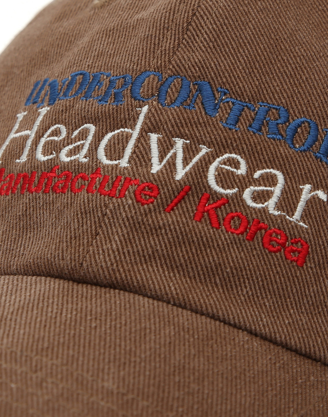 언더컨트롤 MFG LOGO / BIO WASHED B B / W BROWN 착용컷